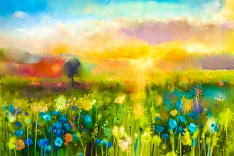 Painting Vibrant Flora & Landscapes in Oils